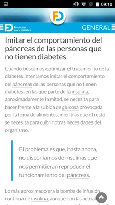 Fundacion para la Diabetes android App screenshot 1